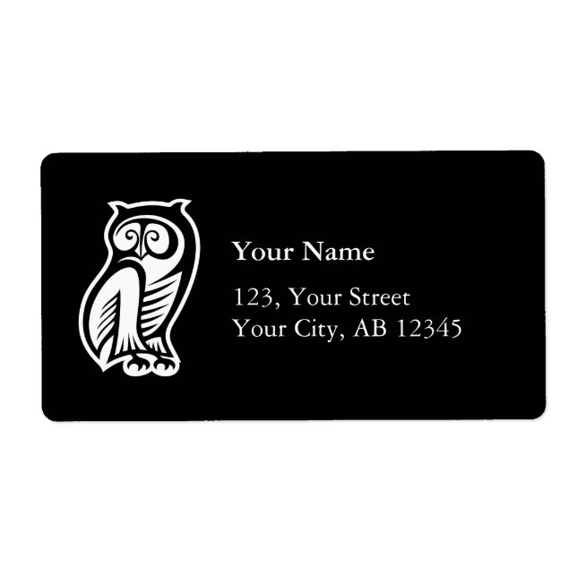 Owl Symbol White Label (Front)