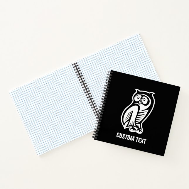 Owl Symbol White Notebook (Inside)