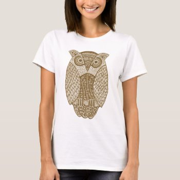 Owl T-shirt by elihelman at Zazzle