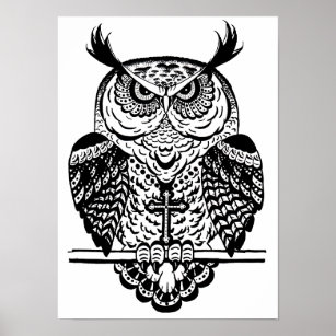 Best Tattoo Owl Drawing Gift Ideas | Zazzle