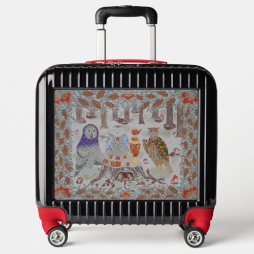 Owl Tea Party Luggage
