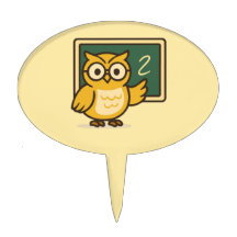 Owl Teacher Cake Topper