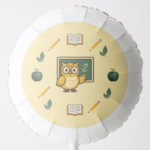 Owl Teacher Party Balloon