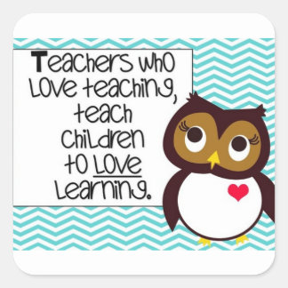 Owl Teacher Sticker