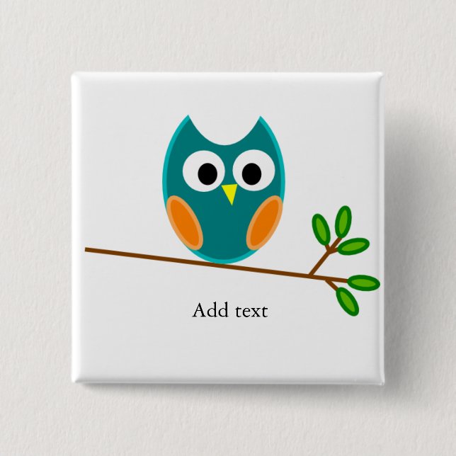 Owl template, button (Front)