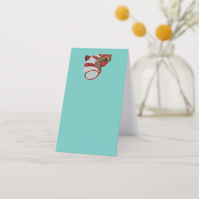 Owl Tent Folded Appointment Card (Back)