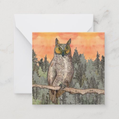 Owl Thank You for Your Wisdom card