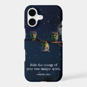 Owl That's Different With Unique Quote Collage iPhone 17 Case