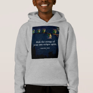 Owl That's Different With Unique Quote Collage Hoodie