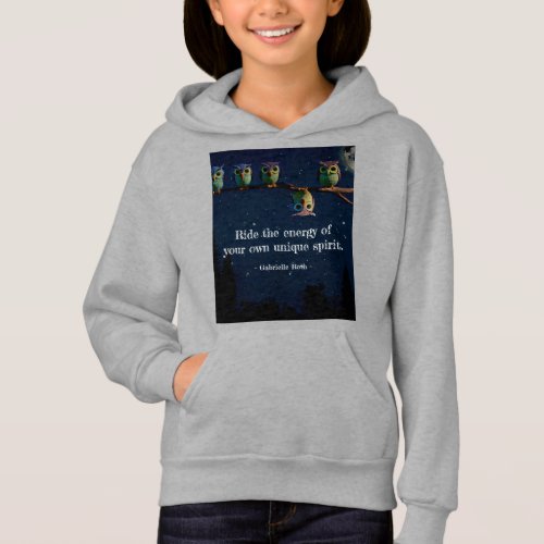 Owl Thats Different With Unique Quote Collage Hoodie