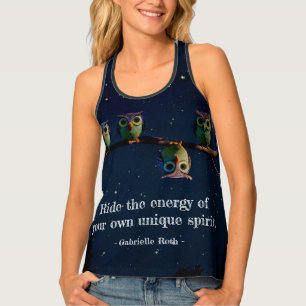 Owl That's Different With Unique Quote Collage Tank Top