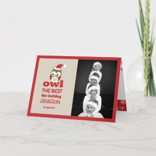 Owl The Best Christmas/Holiday Photo Card