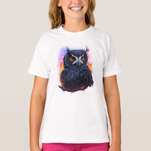 Owl The Night Bird T_Shirt