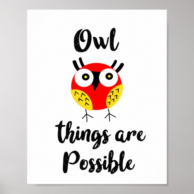 Owl things are possible  poster (Front)