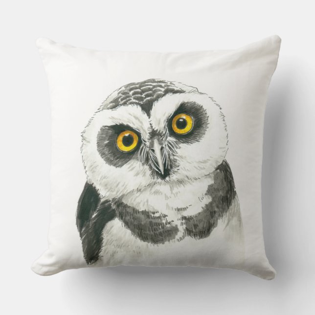 Owl Throw Pillow (Front)