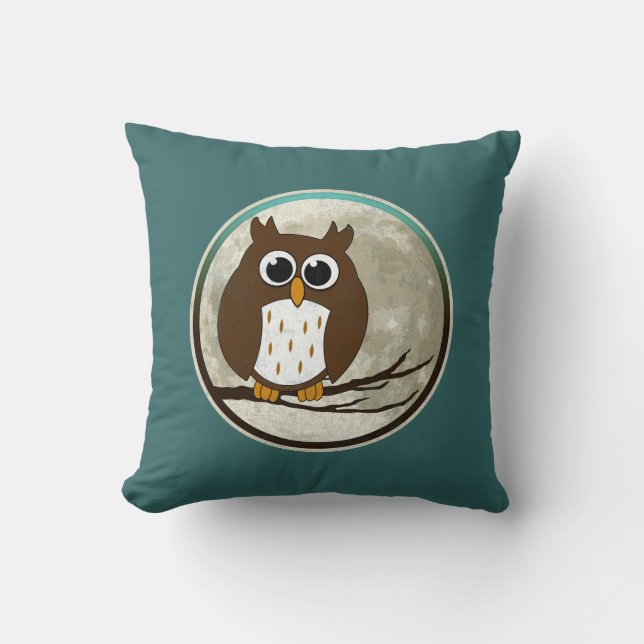 Owl Throw Pillow (Front)