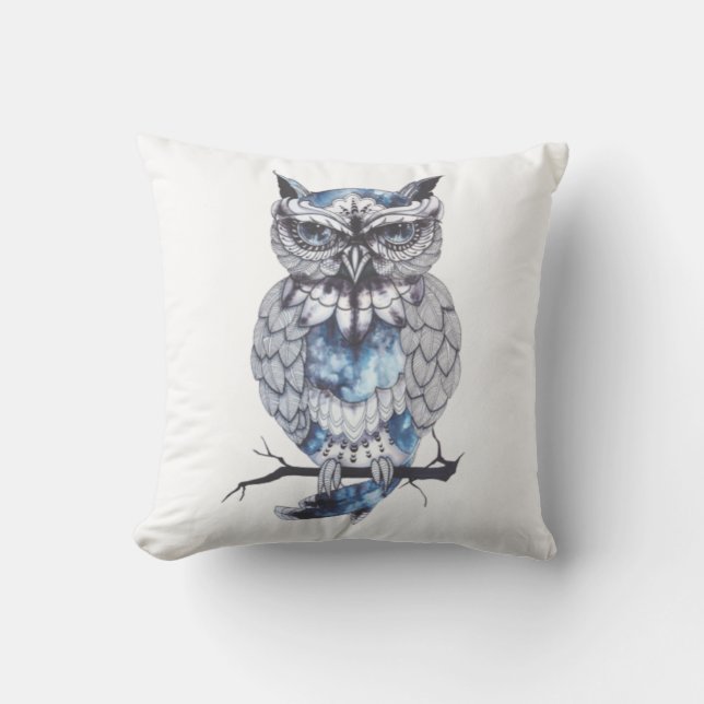 Owl Throw Pillow (Front)