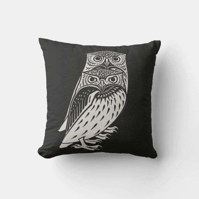 Owl Throw Pillow (Front)