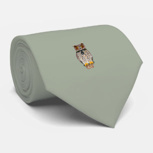 Owl Tie Gray