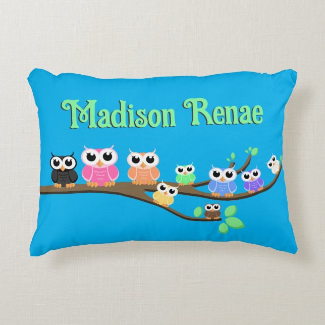 "Owl Together Now" Accent Pillow (Front)