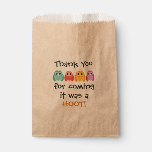 Owl Treat Bag