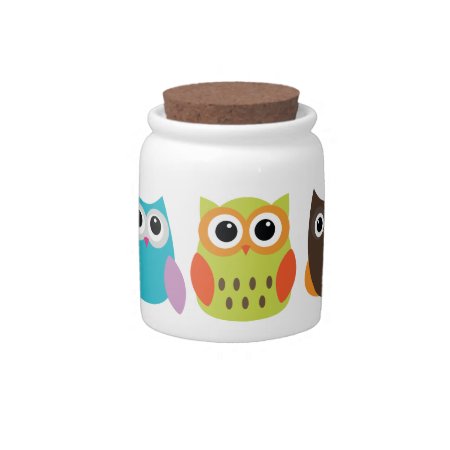 Owl Treats Candy Jar