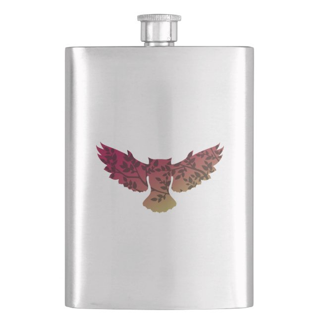 Owl Tree Flask (Front)