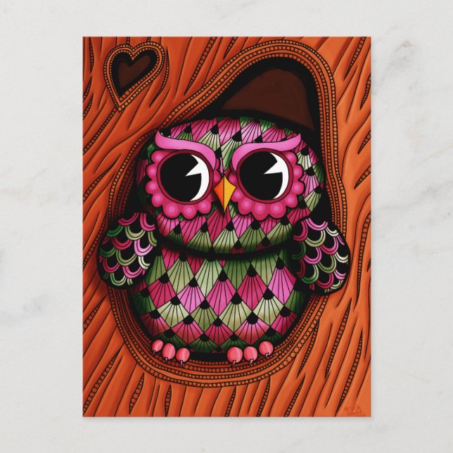 Owl Tree Postcard (Front)