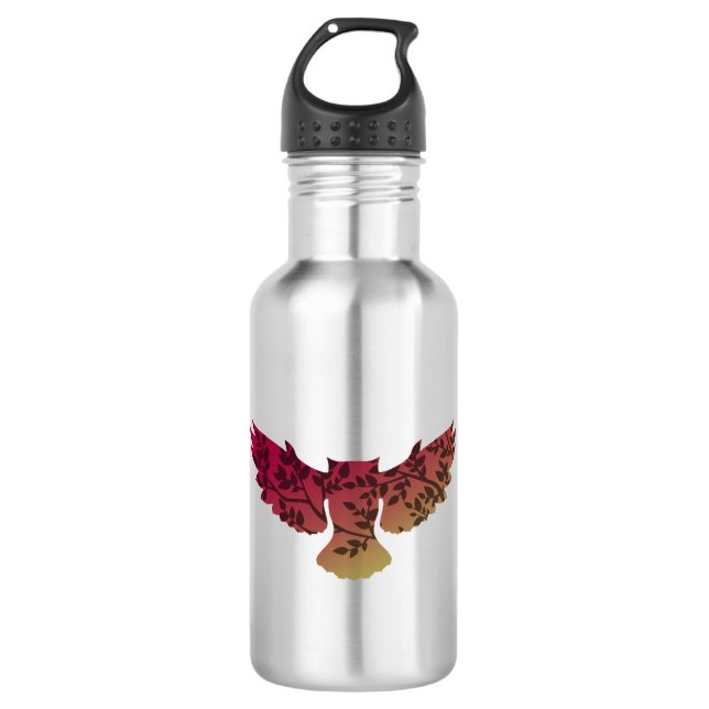 Owl Tree Stainless Steel Water Bottle (Front)