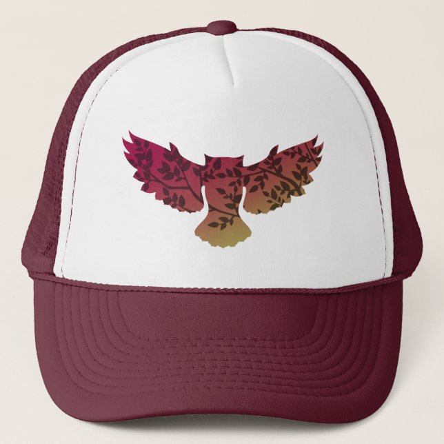 Owl Tree Trucker Hat (Front)