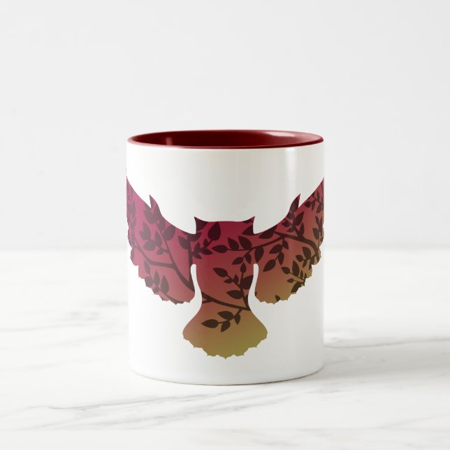 Owl Tree Two-Tone Coffee Mug (Center)