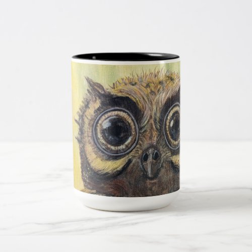Owl Two_Tone Mug 15 oz Two_Tone Coffee Mug