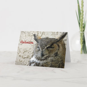 Owl Valentine Card