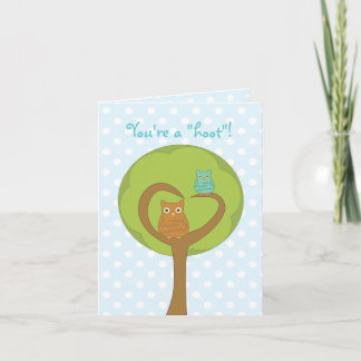 Owl Valentine Holiday Card
