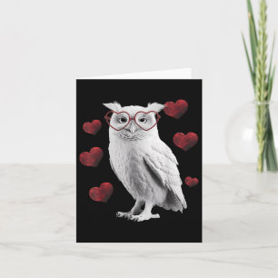 Owl Valentines Day Love Heart Romantic Bird Lover Card