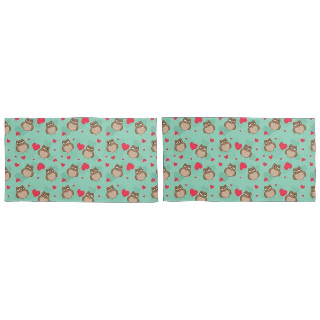 Owl Valentine's Day Pillowcase (Back-Set)