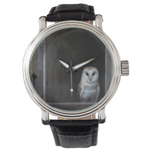 Owl Vintage Leather Strap Watch