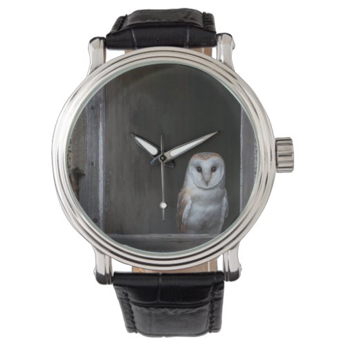 Owl Vintage Leather Strap Watch