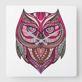 Owl wall clock