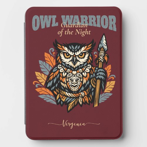 Owl Warrior, Guardian of the Night Her Gift Kindle Cover