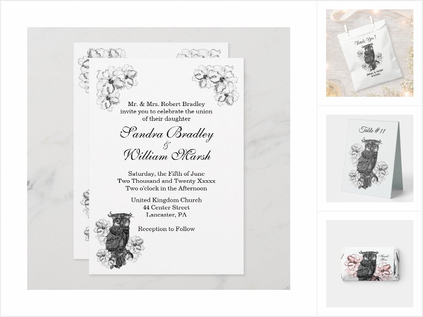 Owl Wedding 