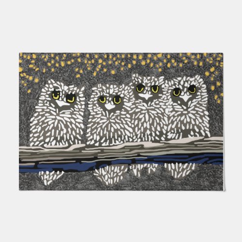 Owl Welcome MatBeautiful Bird Rug Owl Owner Gift Doormat