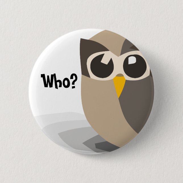 owl, Who? Button (Front)