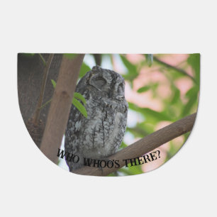 Owl who's there doormat