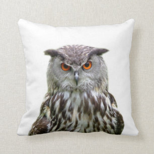 Owl wild animal cute nursery photo throw pillow