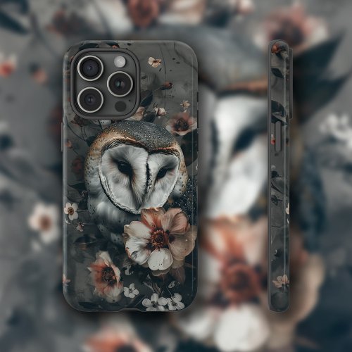 Owl  Wildflowers A iPhone 15 Pro Max Case
