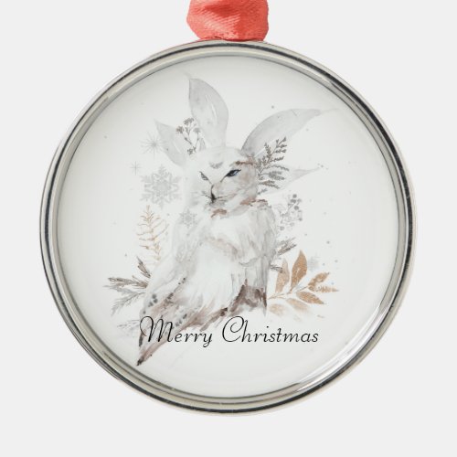 Owl Winter Greenery Ornament