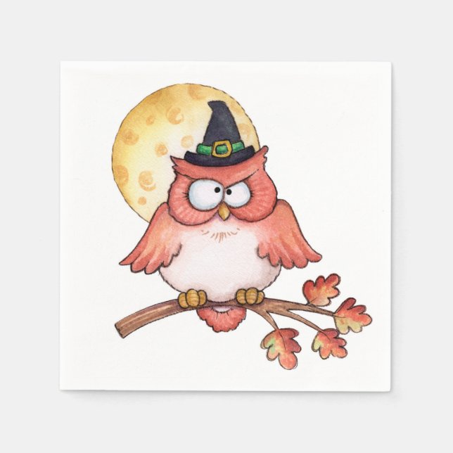 Owl Witch - Napkins (Front)
