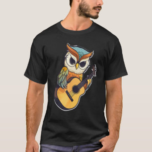 Owl with a guitar ,Owl T-Shirt