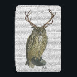 Owl with Antlers plain 2 iPad Mini Cover<br><div class="desc">Animals & Nature</div>
